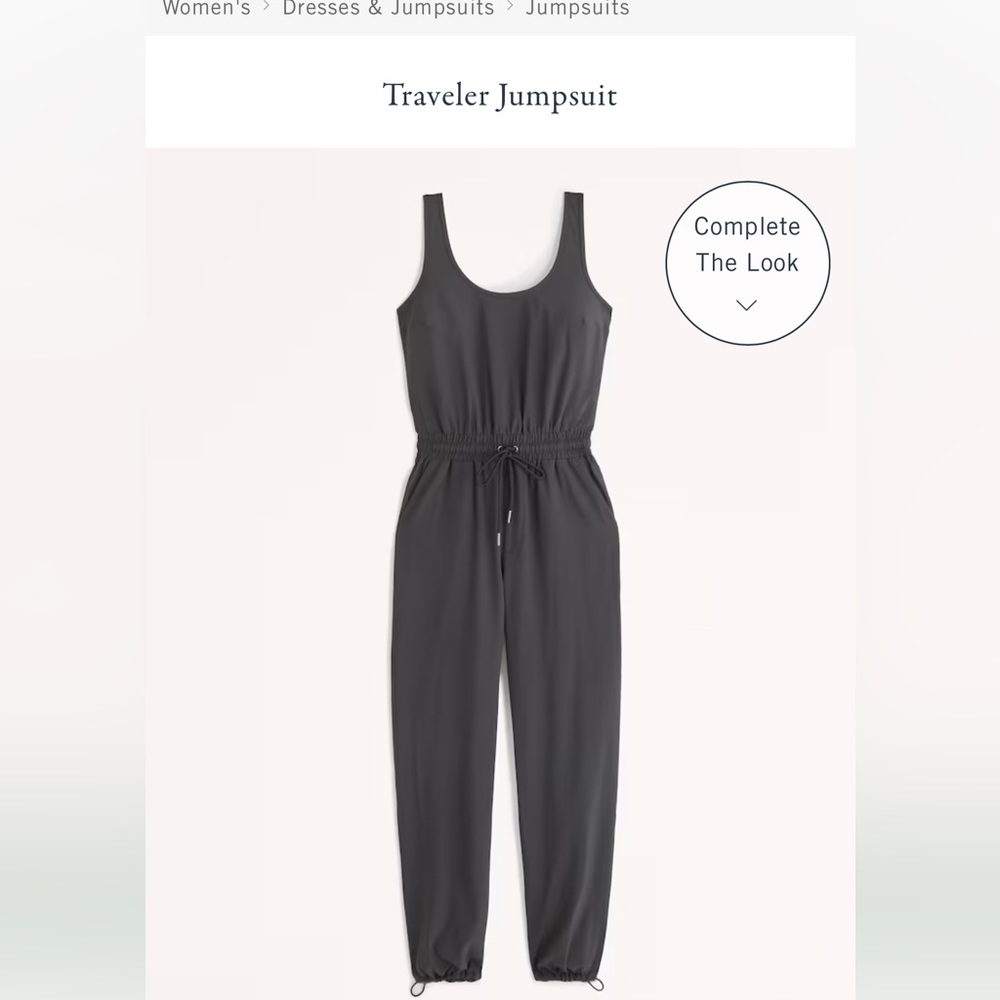 Black Abercrombie Traveler Jumpsuit xs